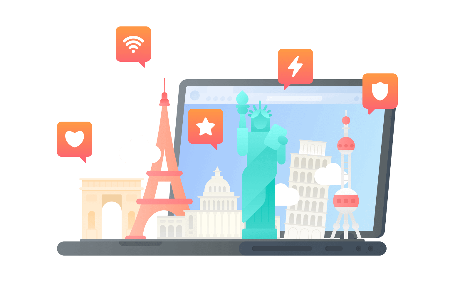 在斯瓦巴德和扬马延岛连接到中国的软件 - 翻回VPN